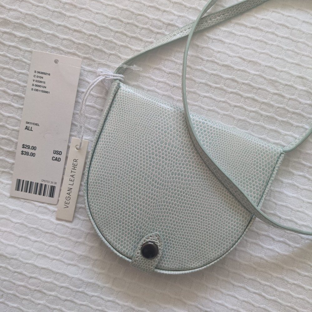 Vegan Leather Mini Cross-Body Bag (UO)